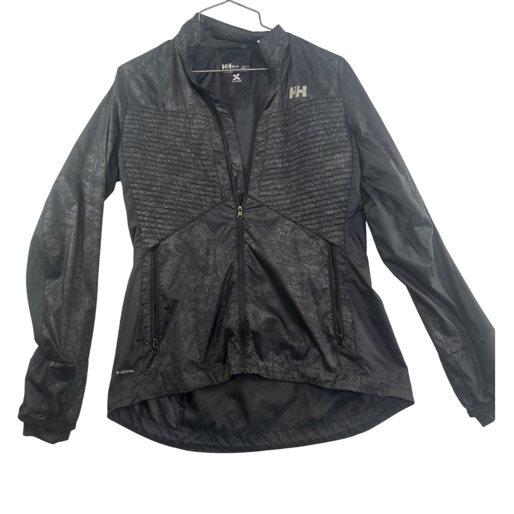 Helly Hansen X-Cool Womens Black Running Cycling Windbreaker Jacket Size M 49227